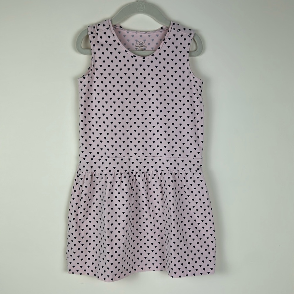 Girls Egg Baby cotton blend heart print dress size 8